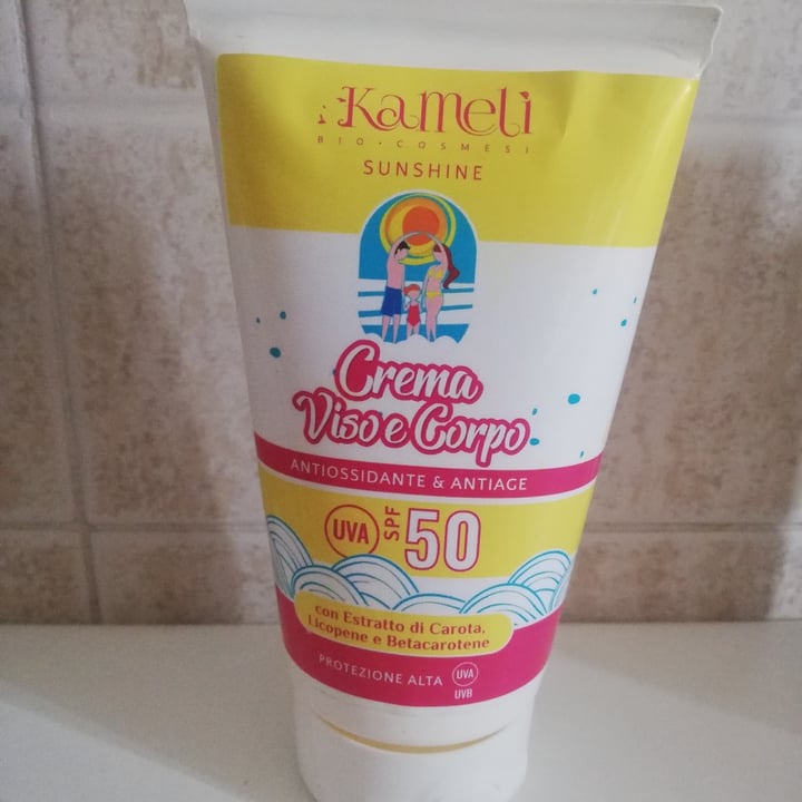 review photo of Kamelí Crema Viso E Corpo Spf 50 shared by @leyla91 on 16 Apr 2022 - review