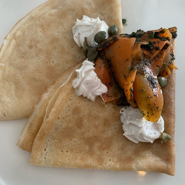 photo of The Holy Spirit Vodka Bar and Restaurant Pancakes with Salmon and Tofu Cream shared by @kimmartin on  01 Sep 2022 - review