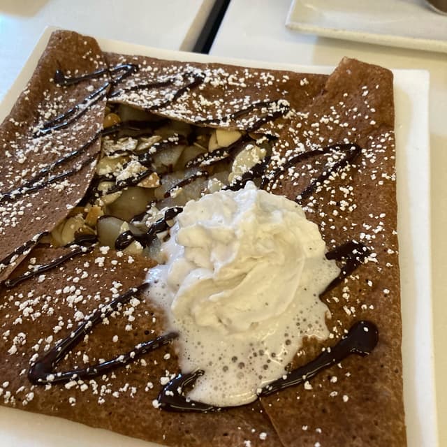 Photo of the dish “La Nanane (pear chocolate crepe)”
