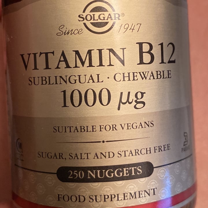 photo of Solgar Vitamina B12 1000 shared by @roby44 on  20 Jul 2022 - review