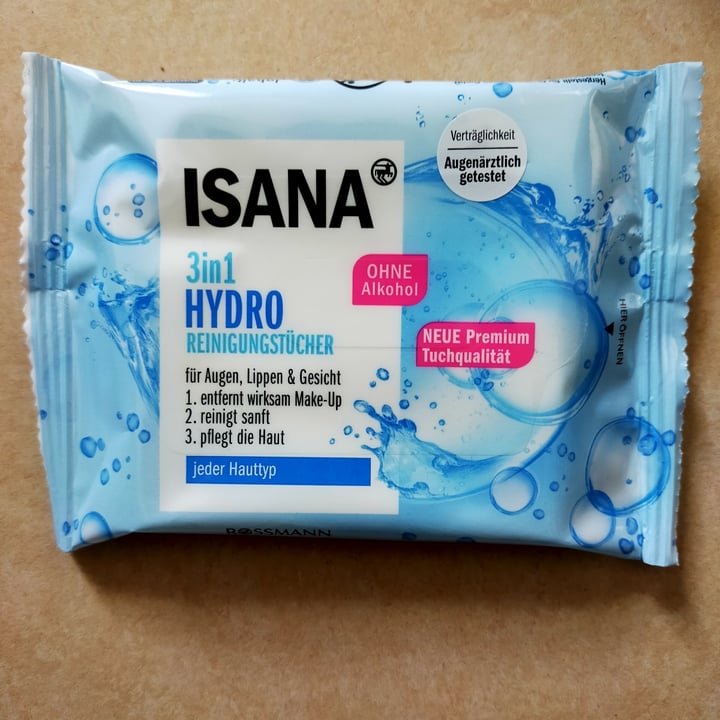 photo of Isana 3 in 1 Hydro Reinigungstücher shared by @backpacker21 on  05 May 2021 - review