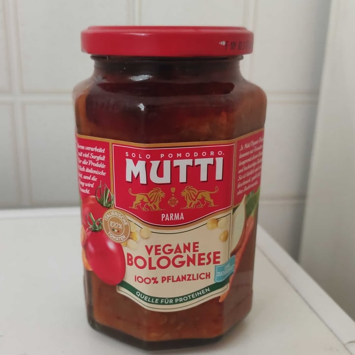 photo of Mutti Vegane Bolognese 100% Pflanzlich shared by @zozzonevegano on  24 Jun 2022 - review