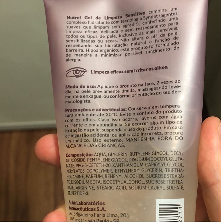 review photo of Profuse nutrel gel de limpeza sensitive shared by @matheus-garcia on 14 Oct 2022 - review