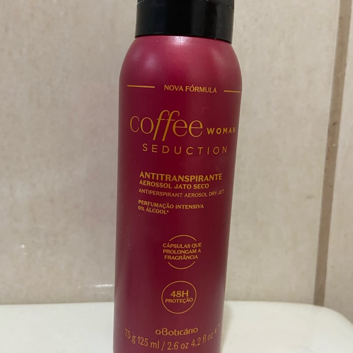 review photo of O Boticário desodorante coffee shared by @leticiamuller on 01 Nov 2022 - review