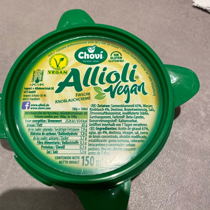 review photo of Choví Allioli Vegan shared by @melmel2505 on 07 Jun 2021 - review