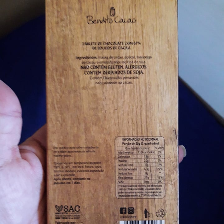 review photo of Bendito Cacao Bendito Cacao Dedo de Deus shared by @fernandabrodrigues39 on 10 May 2022 - review