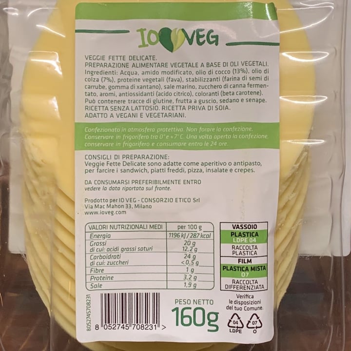 photo of ioVEG Veggie Fette Delicate shared by @mauriziocolotz on  14 Dec 2021 - review