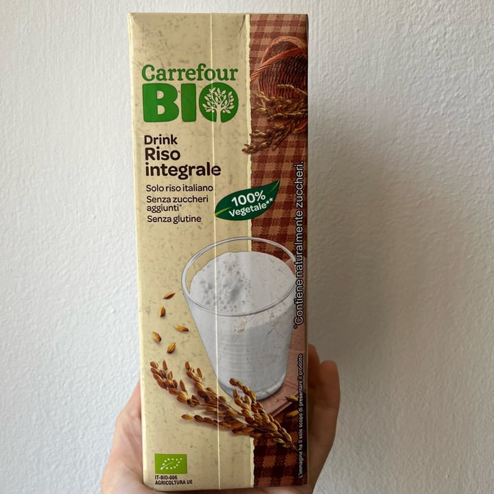 photo of Carrefour Bio Latte di riso integrale shared by @soft97 on  10 Oct 2022 - review