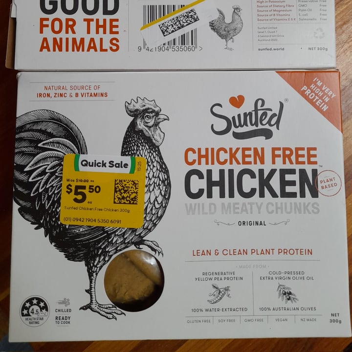photo of Sunfed Sunfed® Chicken Free Chicken™ Wild Meaty Chunks shared by @magdalenka on  04 Nov 2022 - review