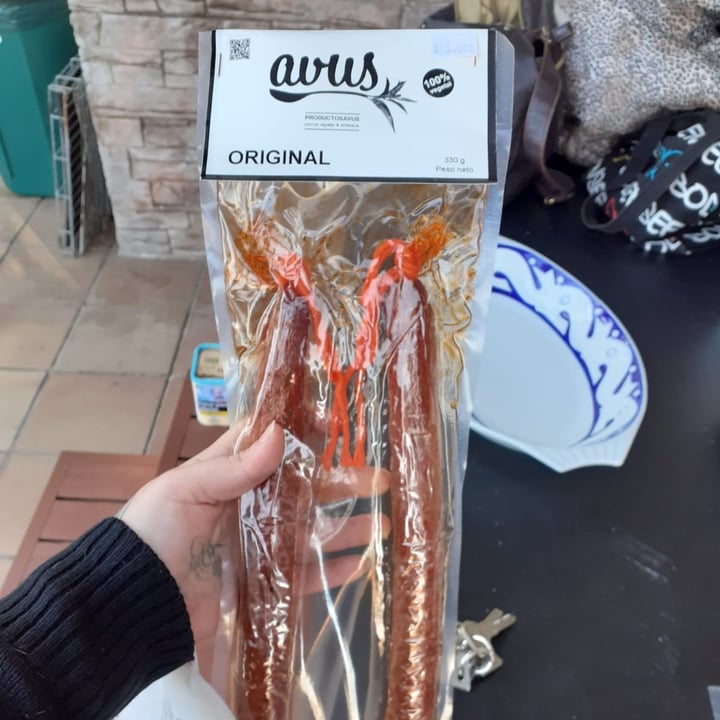photo of Avus Chorizo vegetal Original shared by @pau23m on  06 Feb 2022 - review