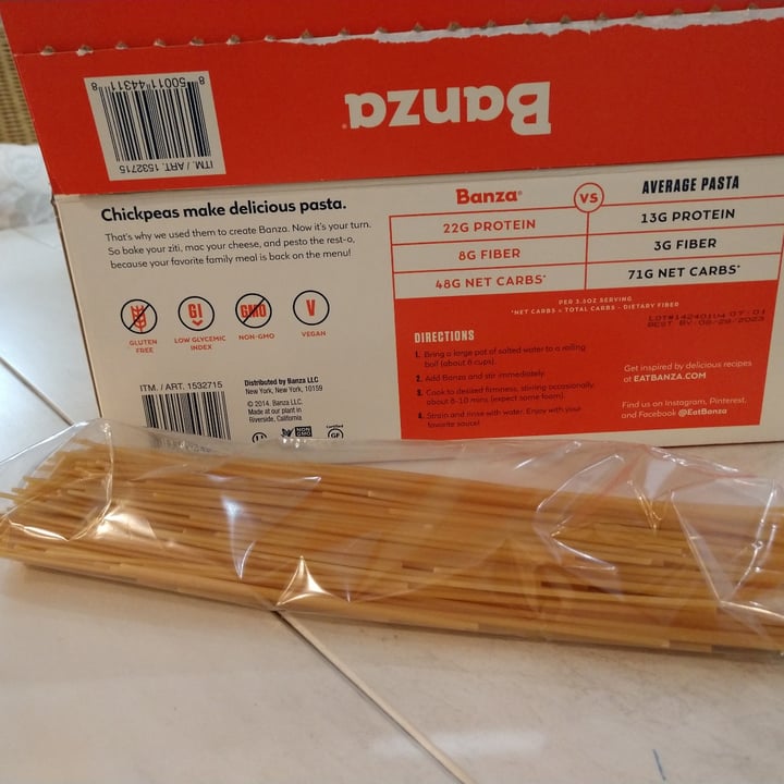photo of Banza Spaghetti From Chickpea shared by @mynameislisa on  16 Sep 2021 - review
