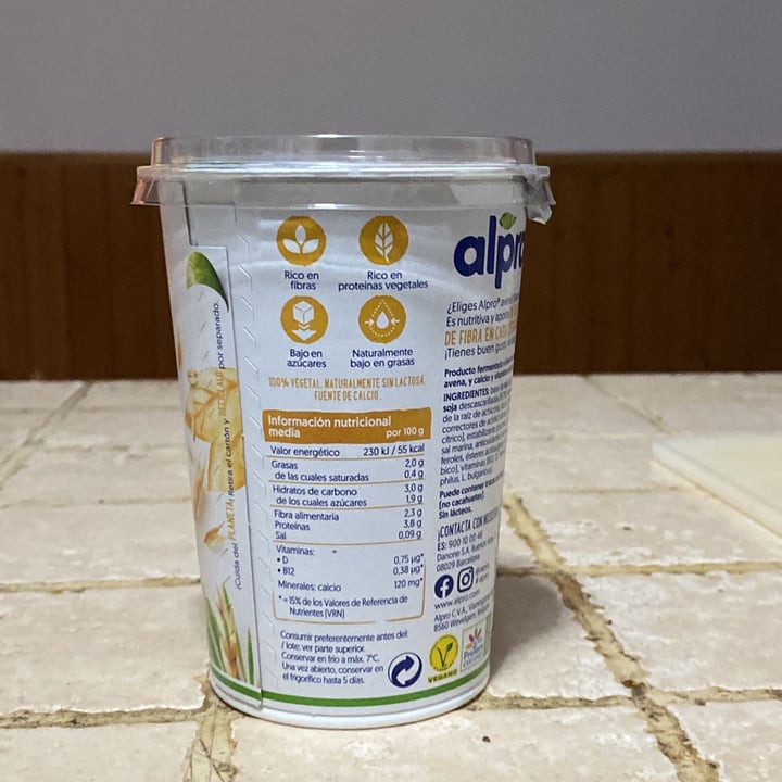 photo of Alpro Natural Con Avena shared by @machecosafai on  02 Jan 2022 - review