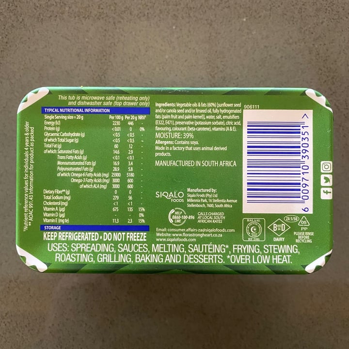 review photo of Flora 60% fat spread shared by @ilizemarais on 07 May 2021 - review