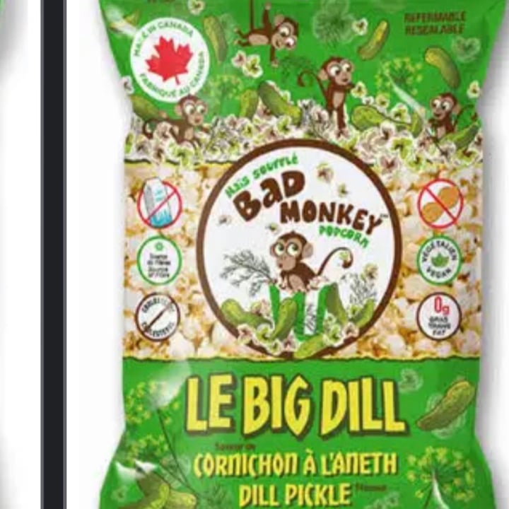 photo of Bad Monkey Popcorn Dill pickle seasoning shared by @marieyoga on  18 Jun 2022 - review