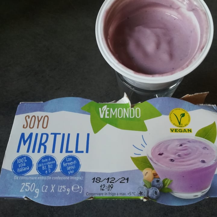 photo of Vemondo yogurt al mirtillo shared by @kimomo on  24 Nov 2021 - review