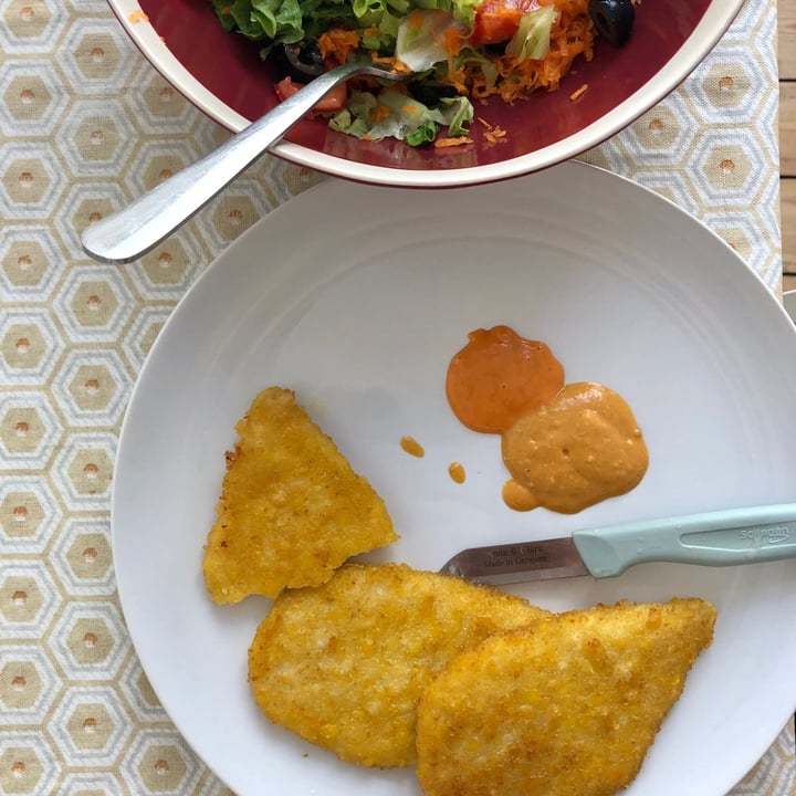 photo of Next Level Meat next level vegan schnitzel cornflakes shared by @ginevrafigini on  06 Sep 2021 - review