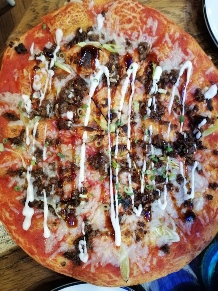 photo of PizzaExpress Impossible Teriyaki Romana Pizza shared by @vegandiaries on  28 Jun 2019 - review