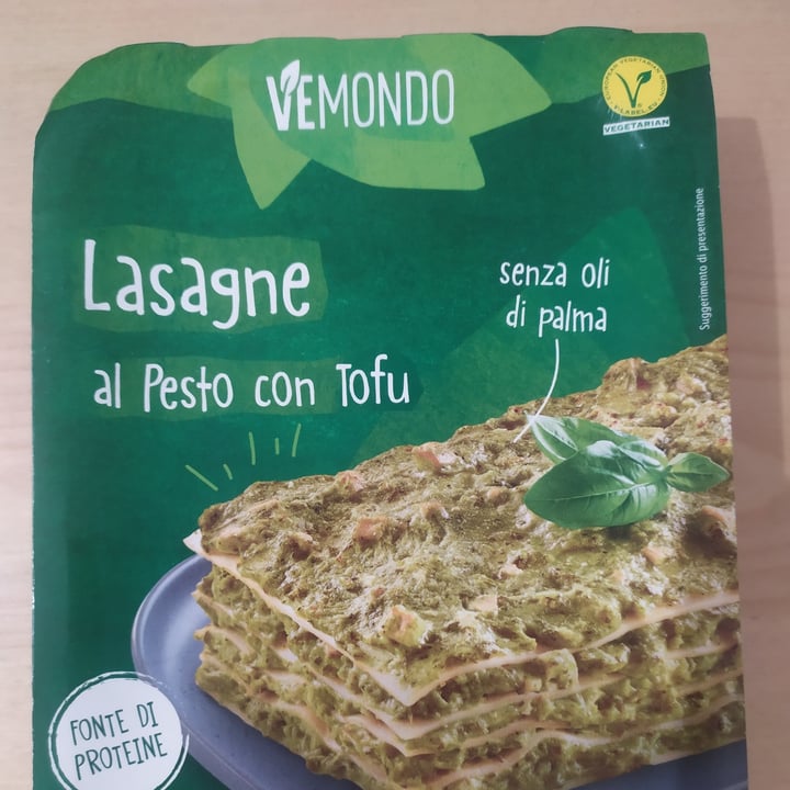 photo of Vemondo  Lasagne al pesto con tofu shared by @nichilini on  31 Oct 2022 - review