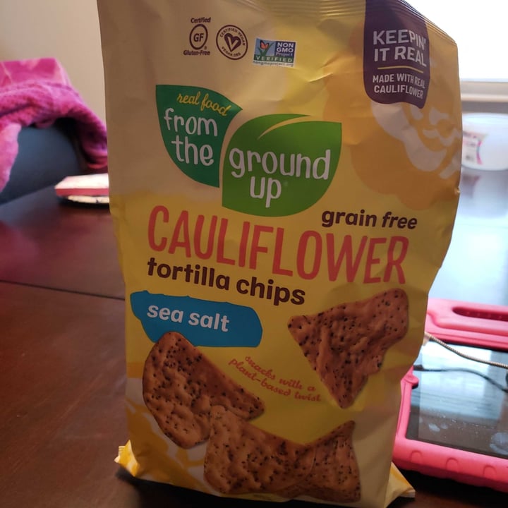 review photo of Real Food From The Ground Up Cauliflower Tortilla Chips shared by @sherriweb on 07 Feb 2021 - review