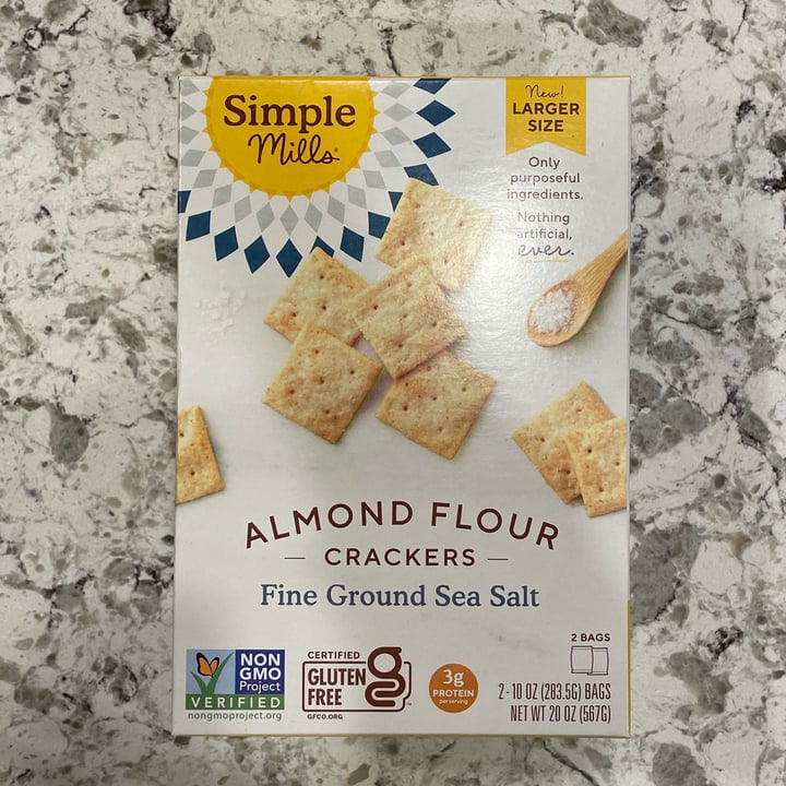 Simple Mills Fine Ground Sea Salt Almond Flour Crackers Review | abillion