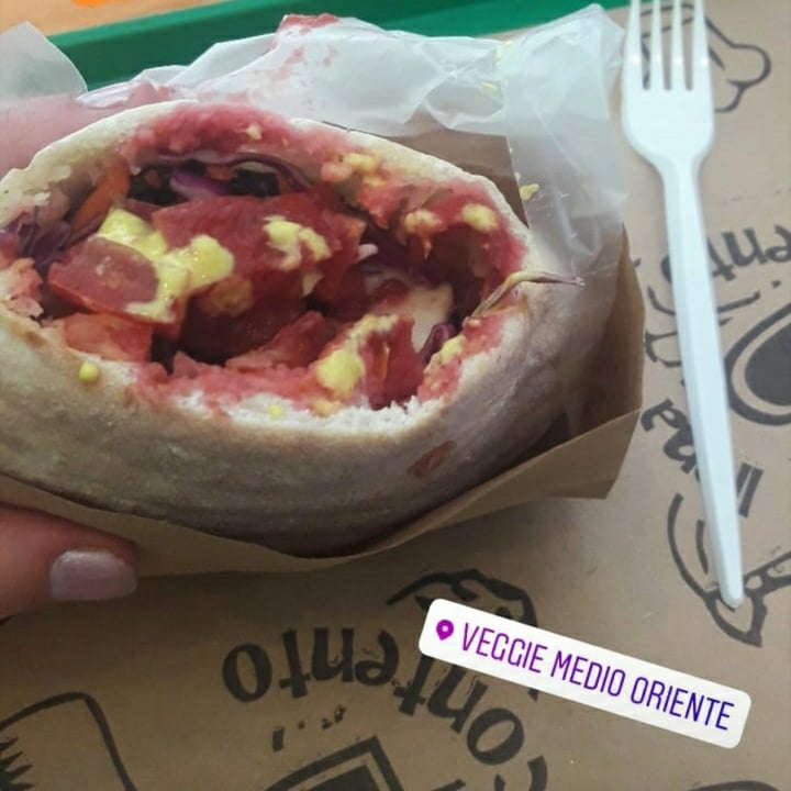 photo of Veggie Medio Oriente Sandwich Sabij shared by @paula1734 on  09 Jun 2020 - review