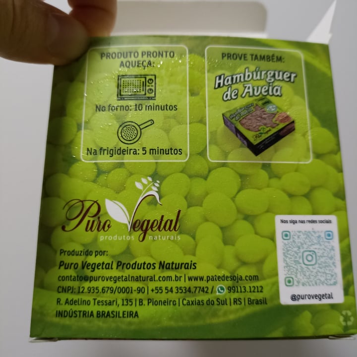 review photo of Puro vegetal Hambúrguer De Soja shared by @thaisvegan on 18 Nov 2022 - review