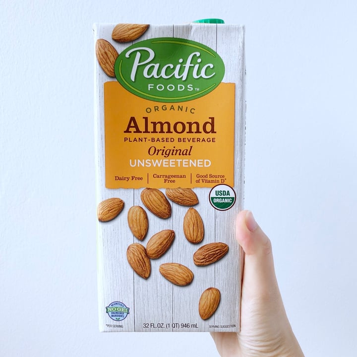 photo of Pacific Foods Organic Almond Milk Unsweetened shared by @threaddy on  15 Jul 2020 - review