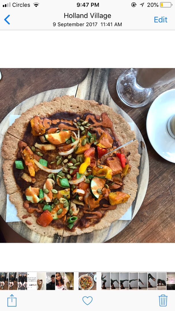 photo of The Living Cafe Raw pizza shared by @alyrauff on  18 Jun 2018 - review