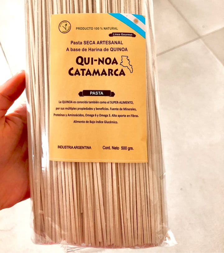 photo of Qui-noa Catamarca Tallarines de Quinoa shared by @magicvegan on  09 Aug 2020 - review