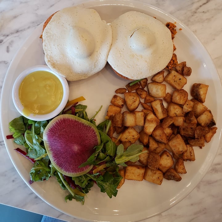 photo of Evviva Breakfast & Lunch Vegan Smoked Salmon Benedict shared by @metalmel666 on  15 Sep 2022 - review