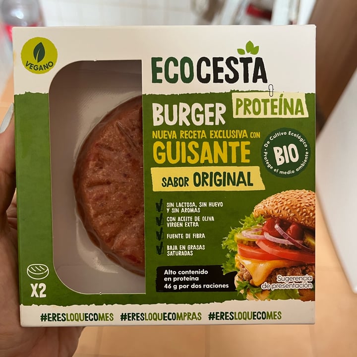 photo of Ecocesta Burger Con Guisantes shared by @elisalu on  19 Jul 2022 - review