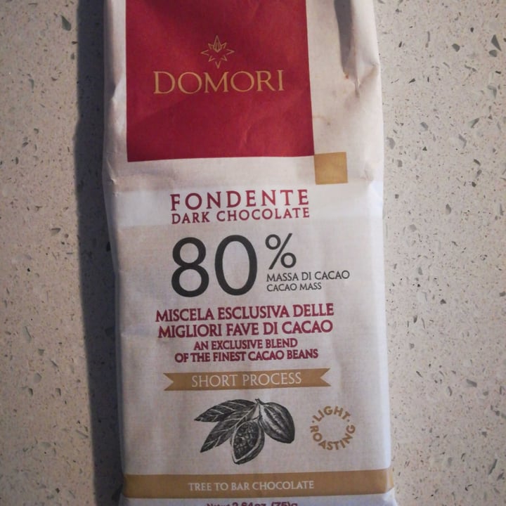 photo of Domori Fondente Dark Chocolate 80% shared by @lauranapoli1620 on  26 Nov 2021 - review