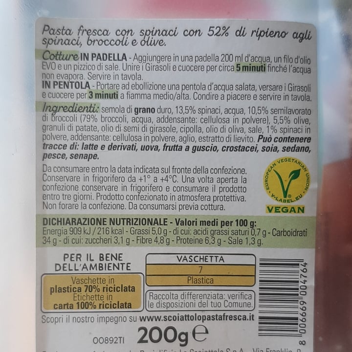 review photo of Scoiattolo Broccoli, olive, spinaci shared by @zetasimo83 on 27 Sep 2022 - review