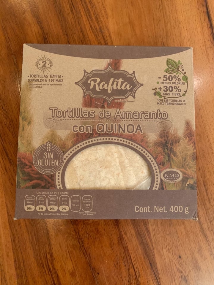 photo of Rafita Tortillas de Amaranto Con Quinoa shared by @cocco2k on  05 Mar 2020 - review