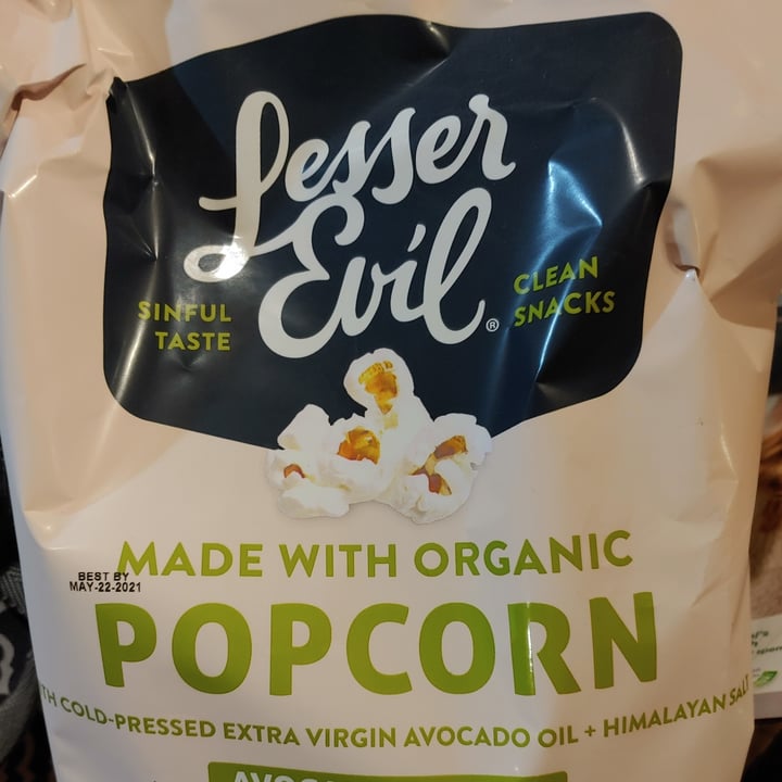photo of Lesser Evil Snacks Avocado-licious popcorn shared by @michaeltrig on  10 Nov 2020 - review