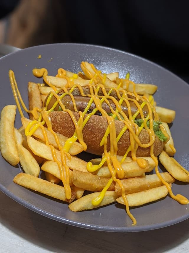 Foto do prato “Vegan Hot Dog”
