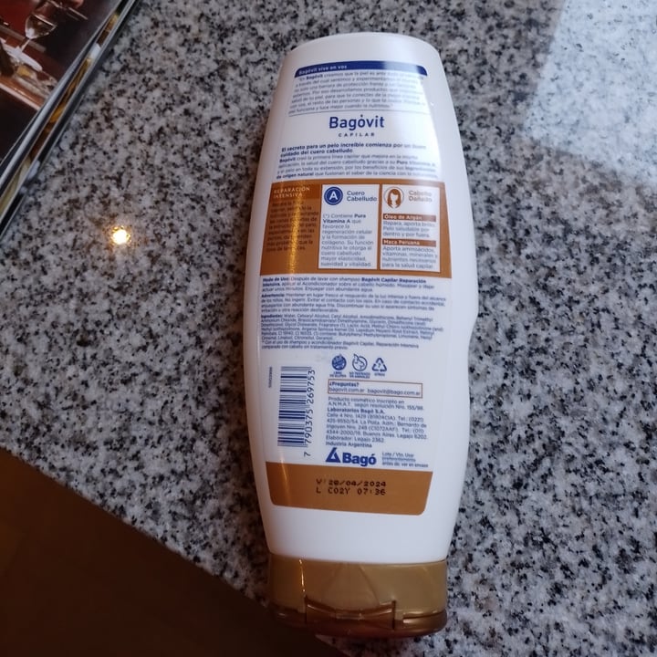 review photo of Bagovit Bagovit Acondicionador shared by @valetinali on 13 Oct 2022 - review