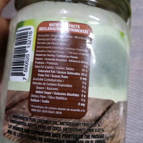 Aceite de coco Valley Foods 450 g