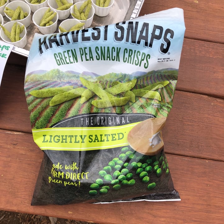 photo of Harvest Snaps Harvest Snaps Green Pea Snack Crisps shared by @terri on  15 May 2021 - review