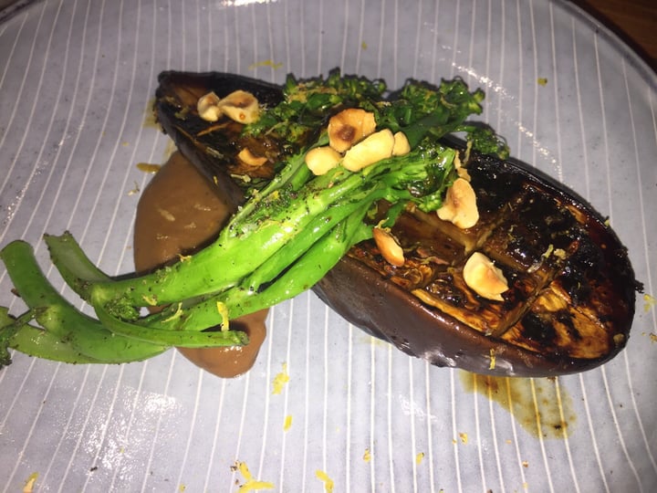 photo of HRVST Cafe & Bar Grilled miso eggplant with broccolini, onion puree, hazelnuts shared by @raffymabanag on  07 Sep 2018 - review