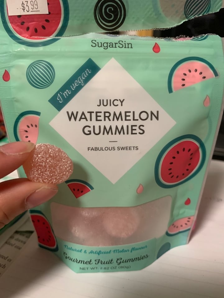 photo of Sugarsin Juicy Watermelon Gummies shared by @veghui on  14 Nov 2019 - review