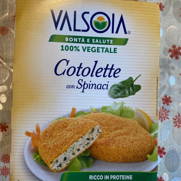 photo of Valsoia Cotolette con spinaci shared by @pierannasilvia on  11 May 2022 - review
