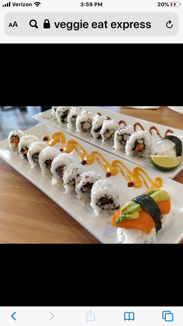 photo of VeggiEAT Xpress Henderson Delicious Sushi shared by @ceciasas69 on  11 Dec 2019 - review