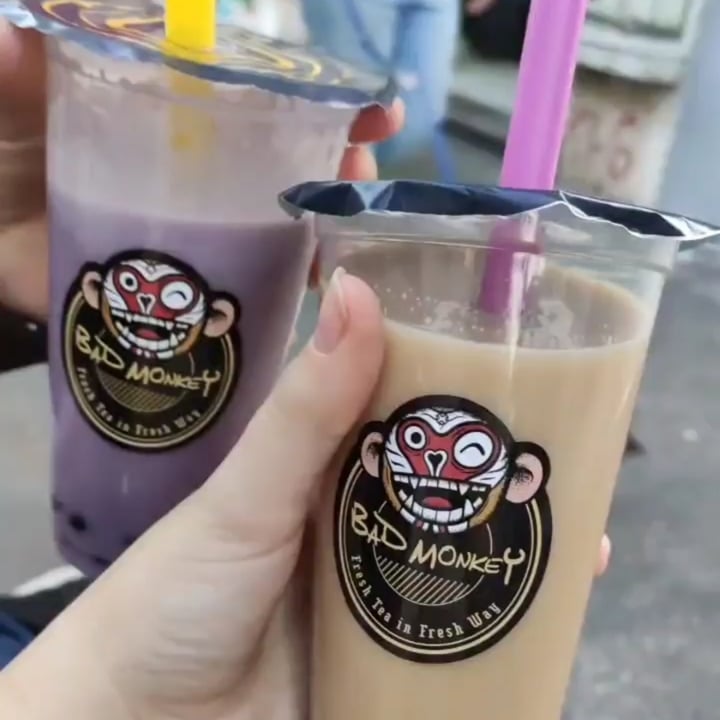 review photo of Bad Monkey (奶茶Bubble Tea & 煎饼果子Crep) 罗马Roma Milk Tea con latte di soia shared by @ginevrag on 30 Mar 2022 - review