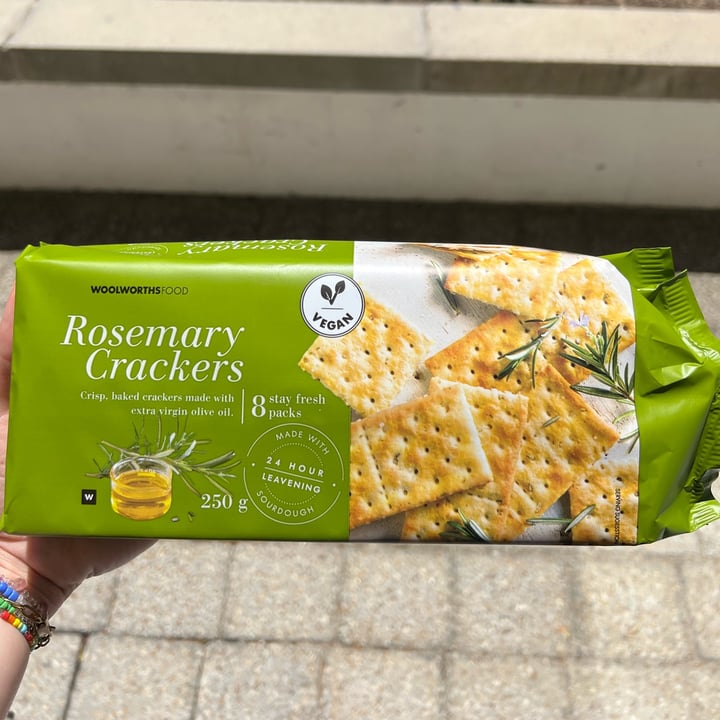 photo of Woolworths Food Rosemary Crackers shared by @pkplantbased on  29 Oct 2022 - review