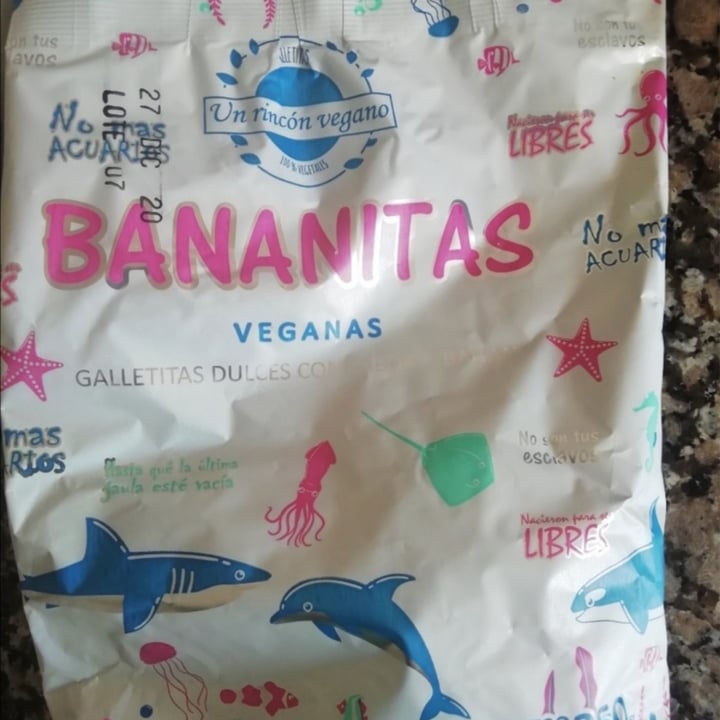 photo of Un Rincón Vegano Bananitas Galletitas Dulces con sabor a Banana shared by @analizgav on  21 May 2020 - review