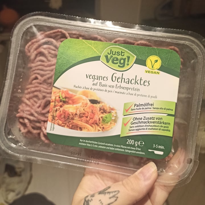 photo of Just Veg! (ALDI Italy) Veganes gehaktes (macinato) shared by @sarashad on  17 Nov 2021 - review