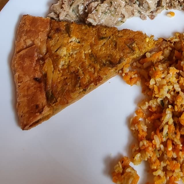 Foto do prato “Torta Salata Zucchine e Carote”