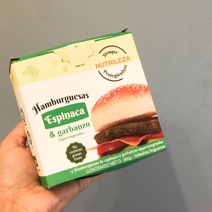 review photo of Nutrileza Hamburguesa de Espinaca & Garbanzo shared by @guadast on 14 Apr 2021 - review
