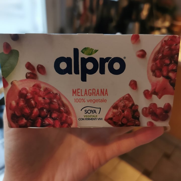 photo of Alpro Pomegranate Yogurt shared by @ellasyoga on  31 Dec 2021 - review